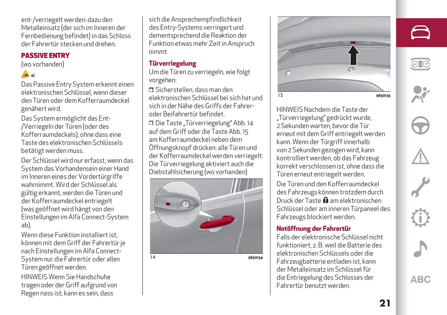 2022-2023 Alfa Romeo Tonale Owner's Manual | German