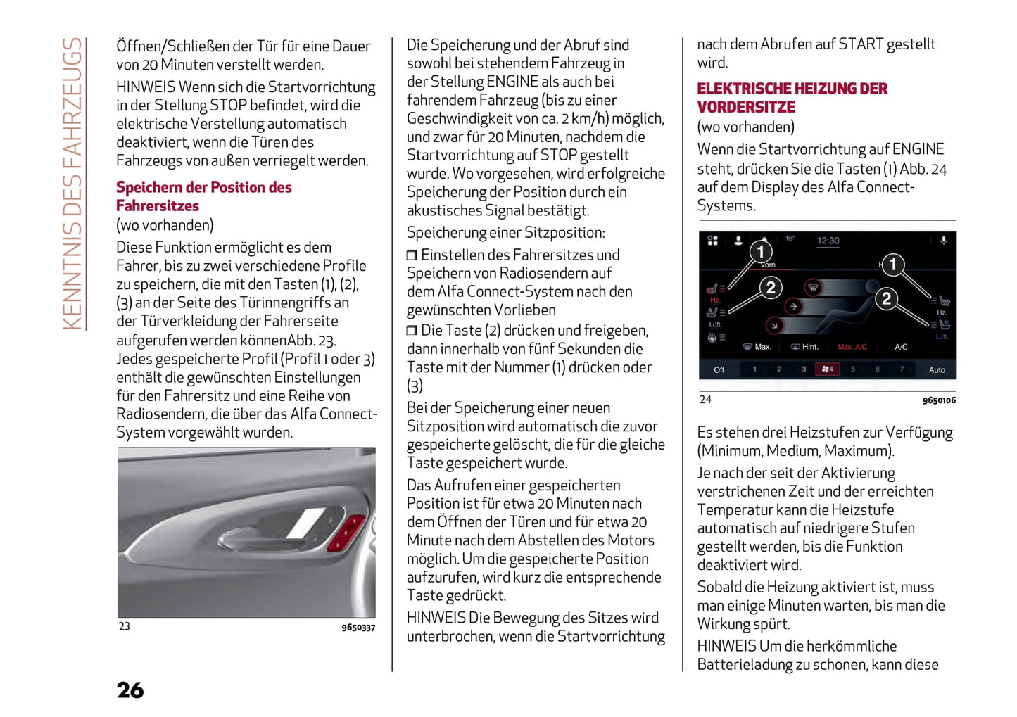 2022-2023 Alfa Romeo Tonale Owner's Manual | German