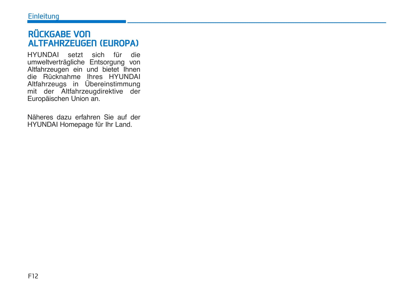 2021-2022 Hyundai i30 Bedienungsanleitung | Deutsch