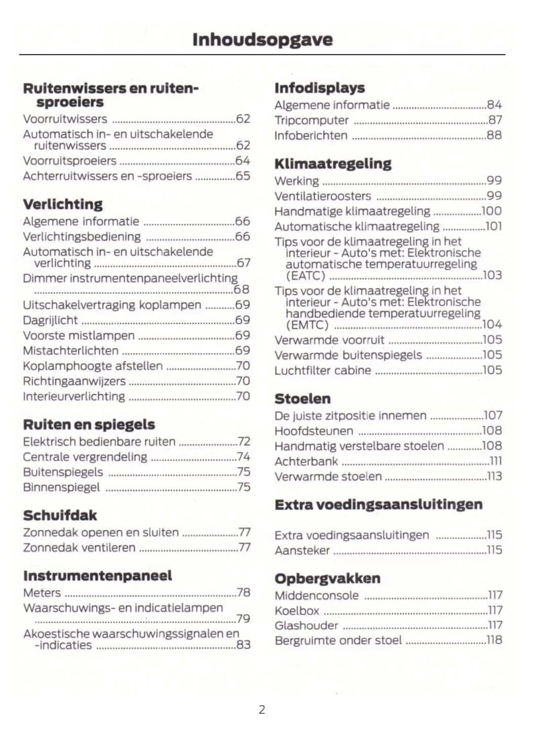 2018-2019 Ford EcoSport Bedienungsanleitung | Niederländisch