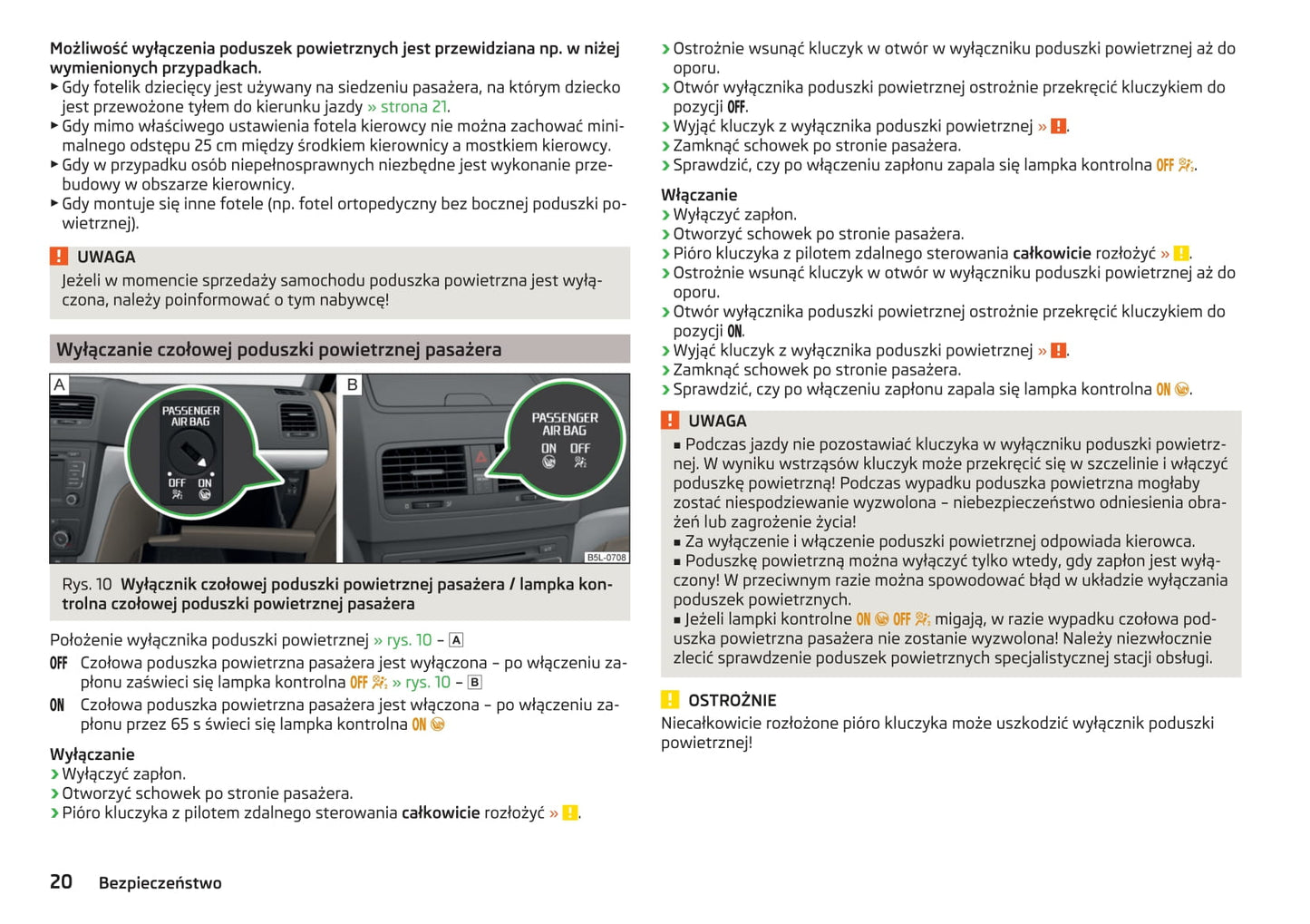 2013-2018 Skoda Yeti Bedienungsanleitung | Polnisch