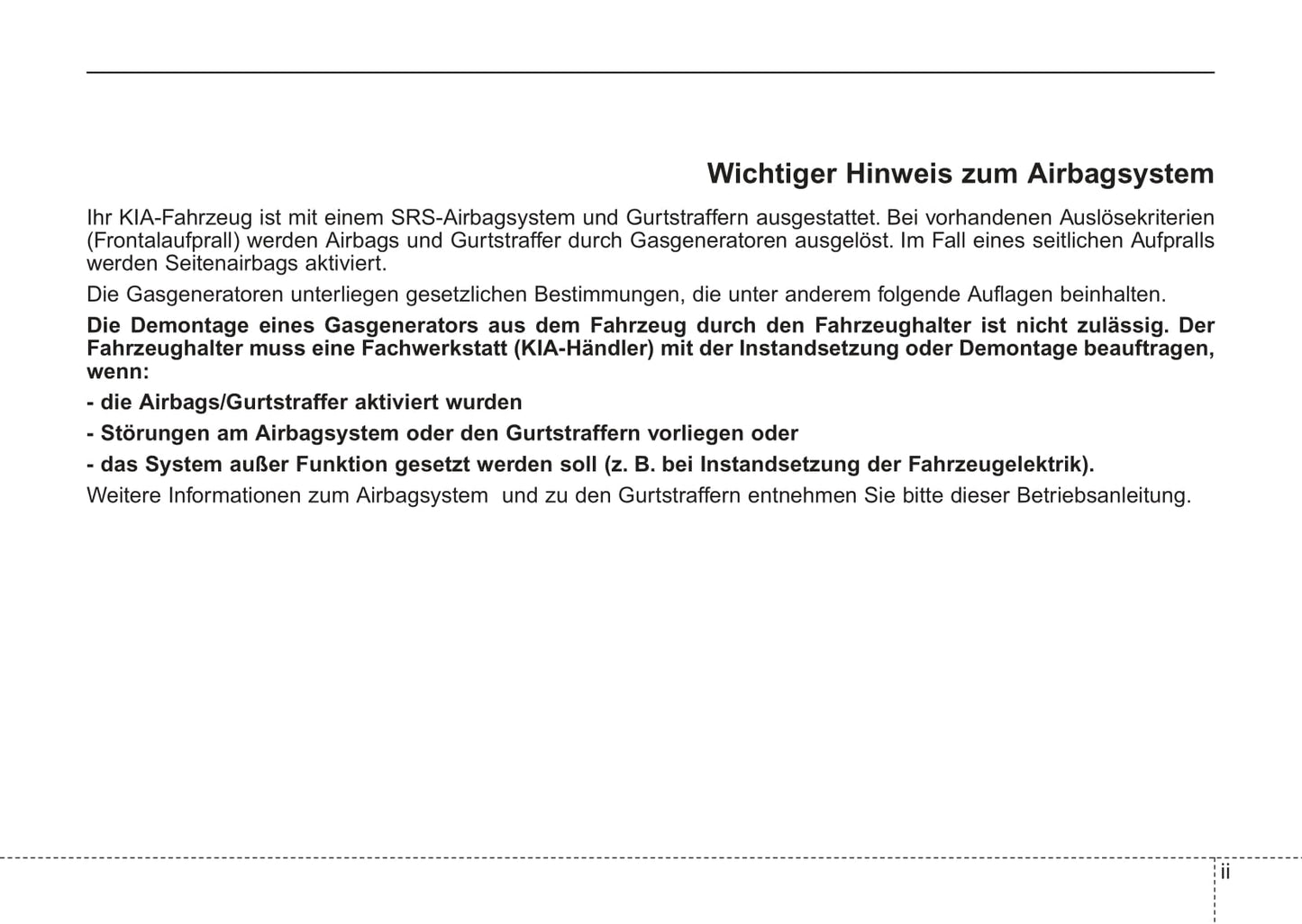 2006-2007 Kia Sportage Bedienungsanleitung | Deutsch