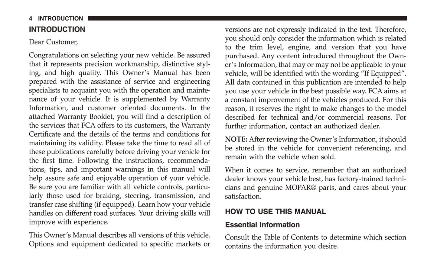 2018 Chrysler 300 Owner's Manual | English