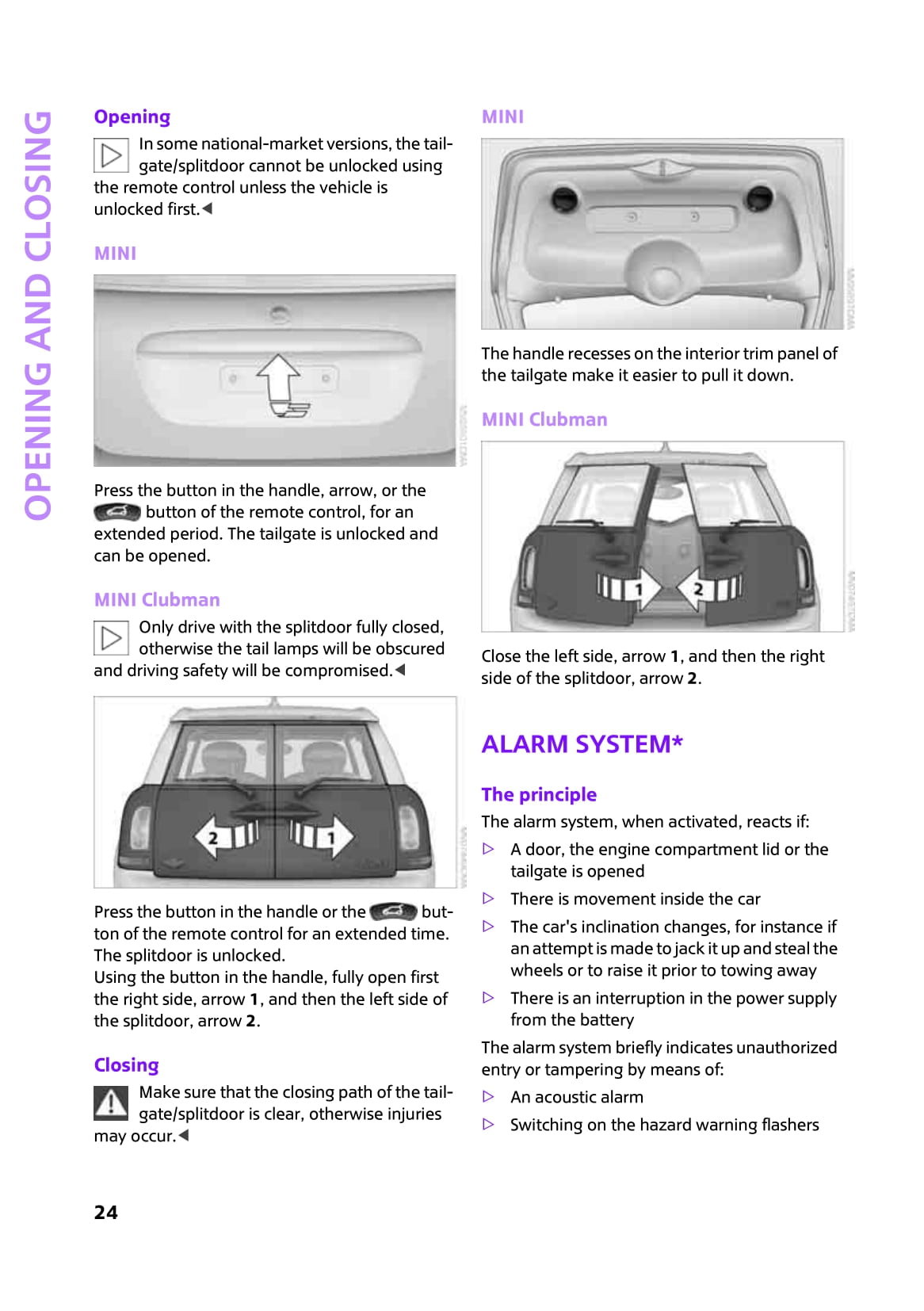 2007-2010 Mini Clubman/Cooper/One Owner's Manual | English