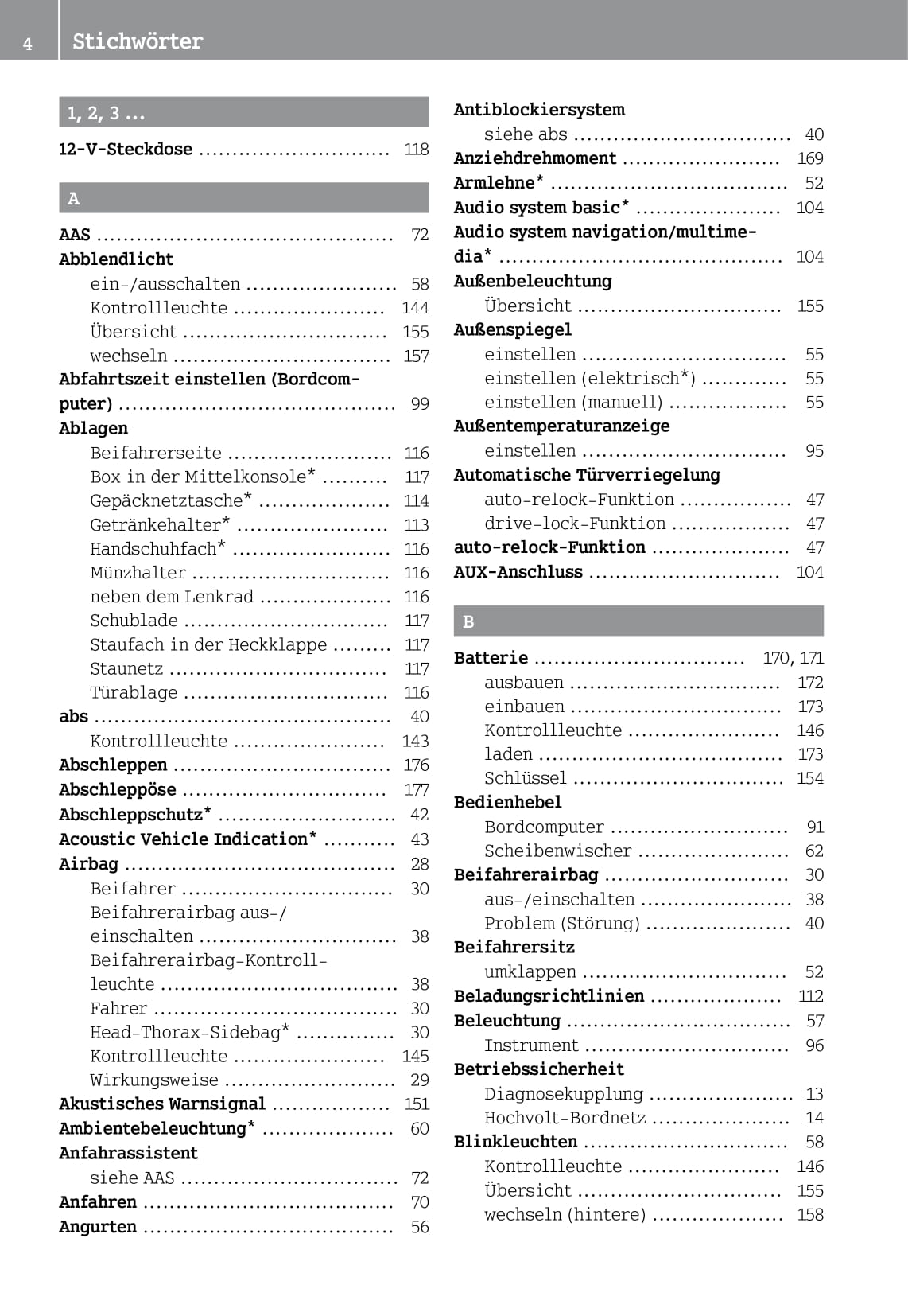 2012-2016 Smart Fortwo Owner's Manual | German
