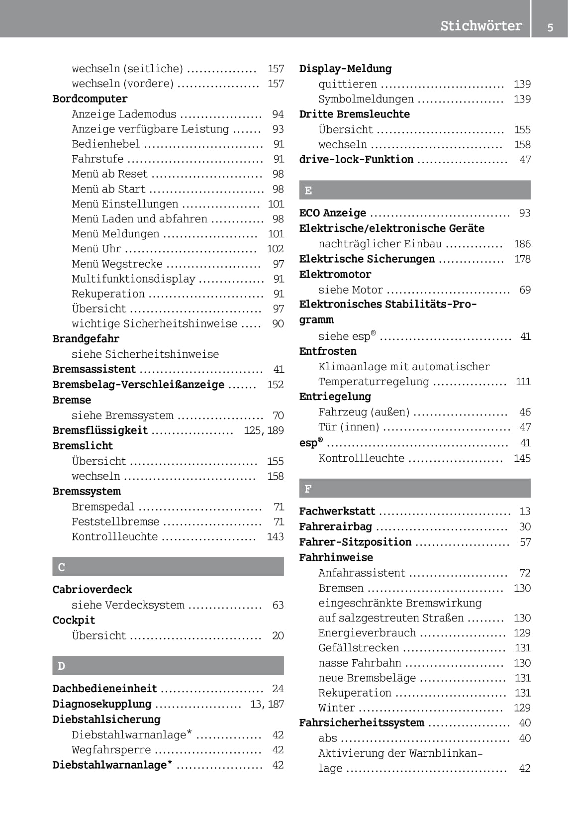 2012-2016 Smart Fortwo Owner's Manual | German