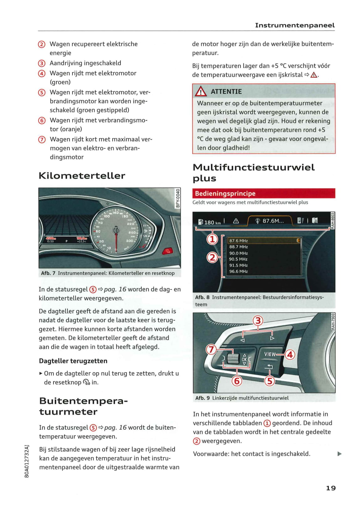 2018-2020 Audi Q5/S Q5 Owner's Manual | Dutch