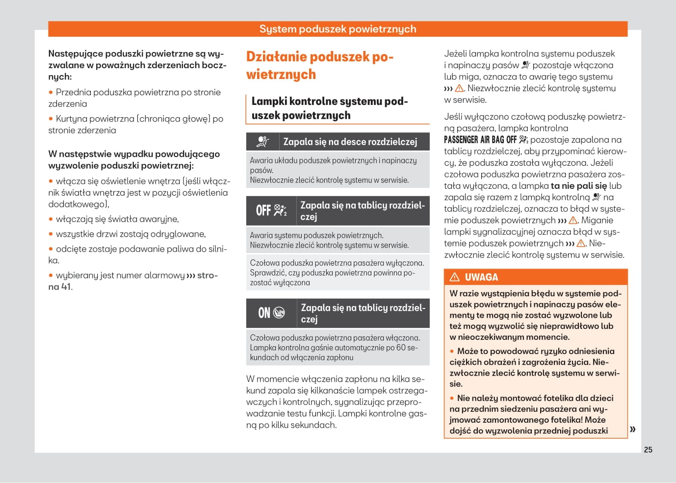 2021-2023 Seat Arona Bedienungsanleitung | Polnisch