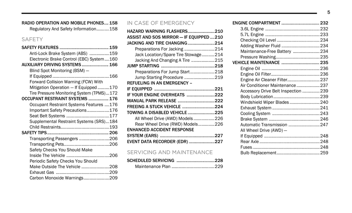 2021 Chrysler 300 Owner's Manual | English