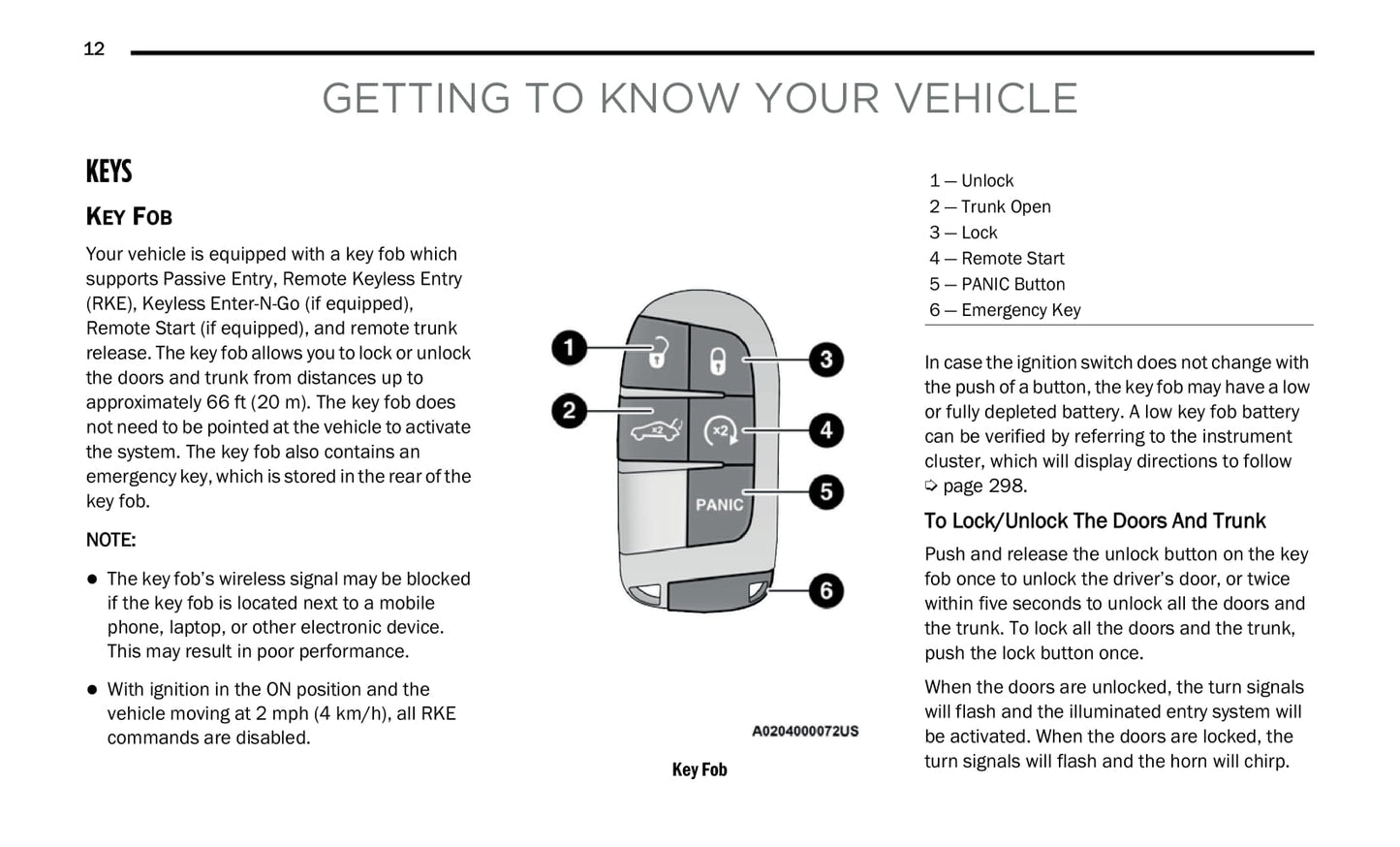 2021 Chrysler 300 Owner's Manual | English