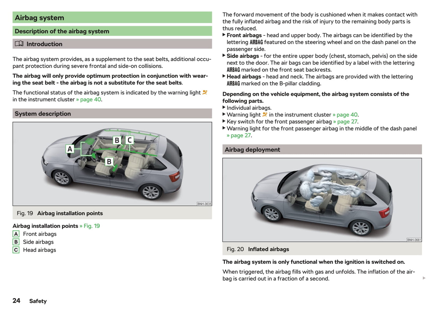 2017-2019 Skoda Rapid Spaceback Bedienungsanleitung | Englisch