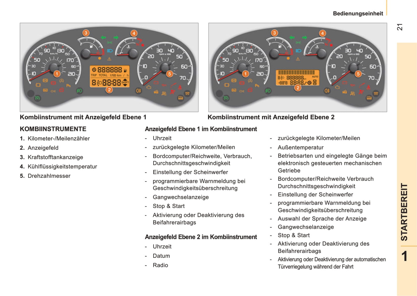 2011-2013 Citroën Nemo Bedienungsanleitung | Deutsch
