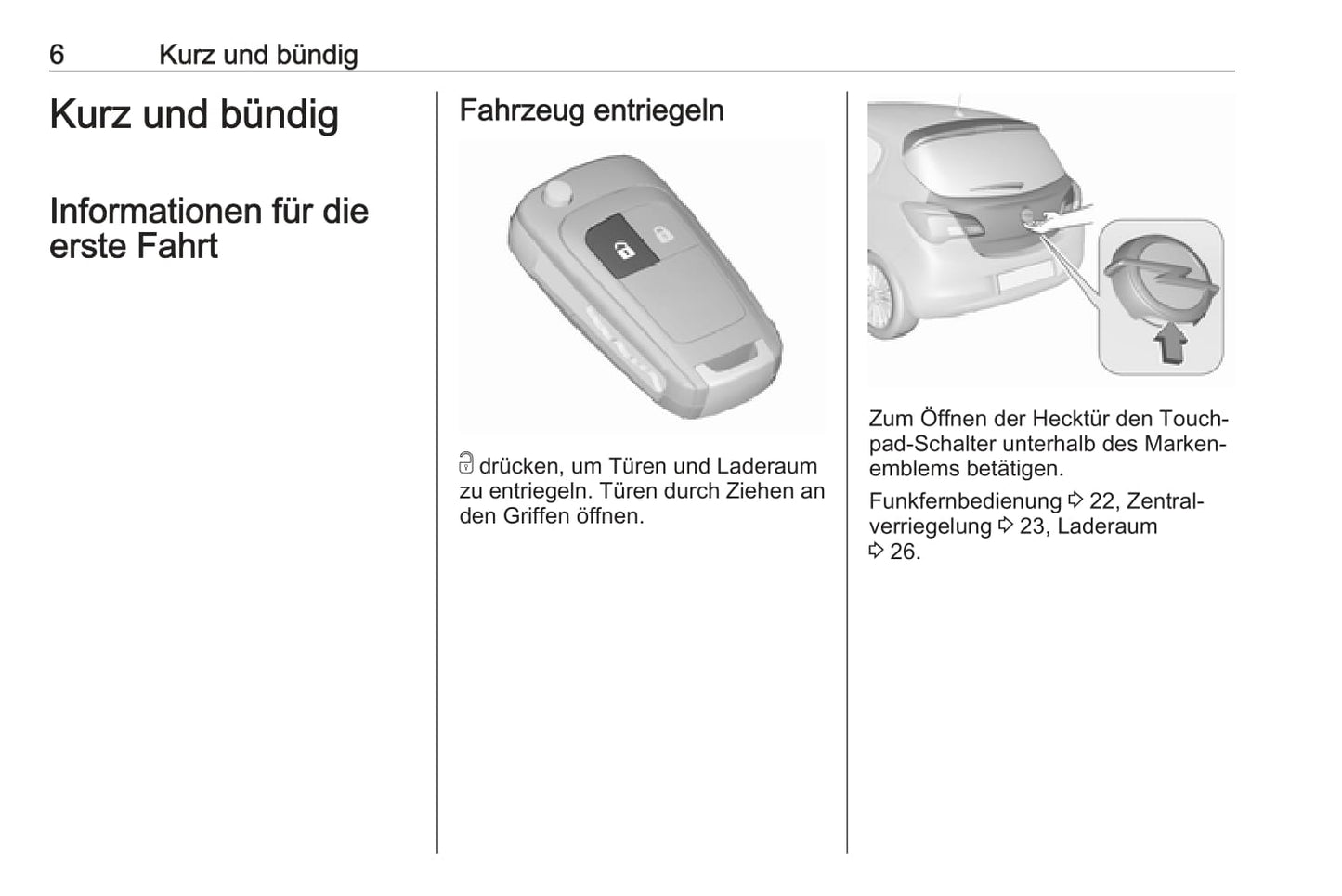2016-2017 Opel Corsa Owner's Manual | German