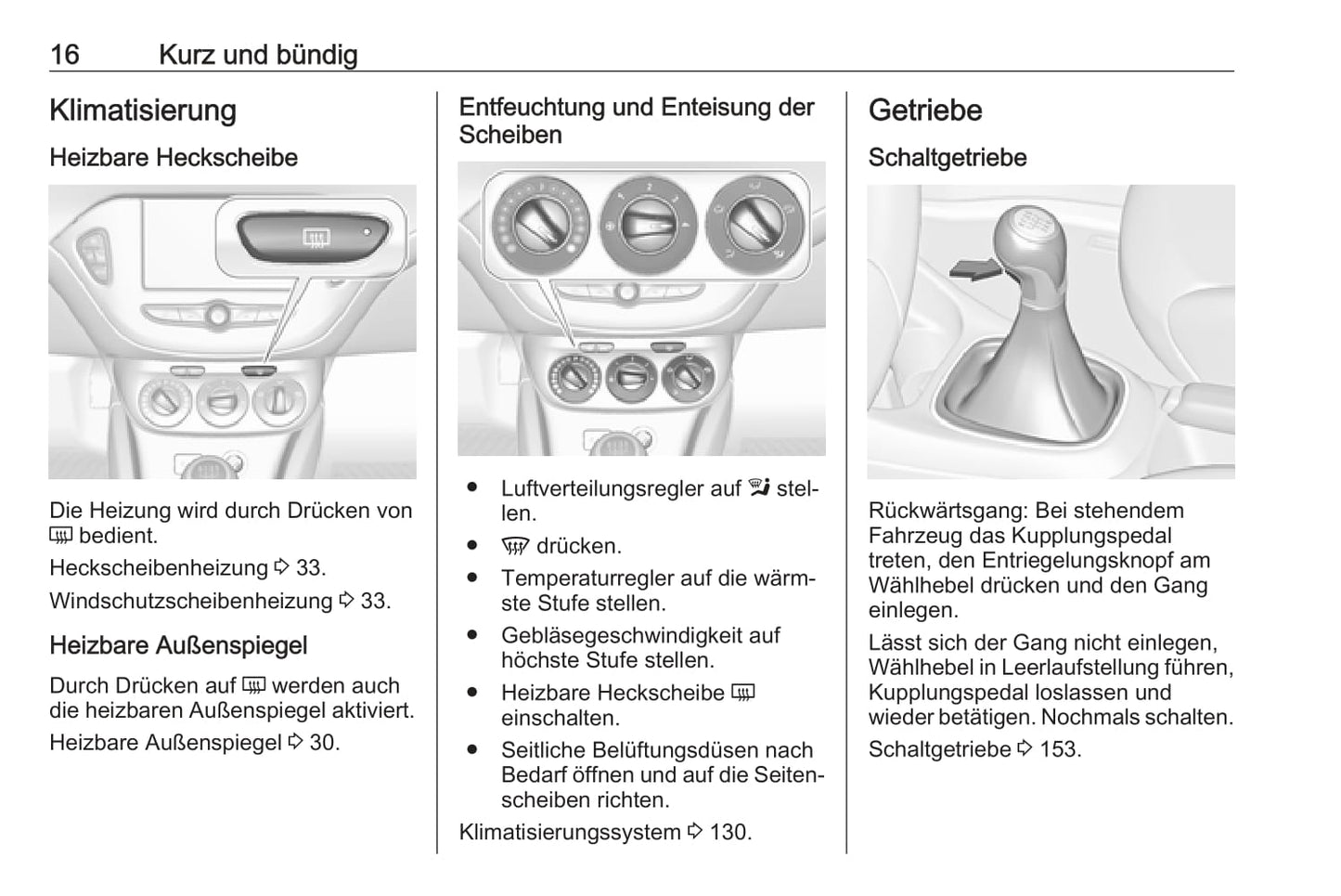 2016-2017 Opel Corsa Owner's Manual | German