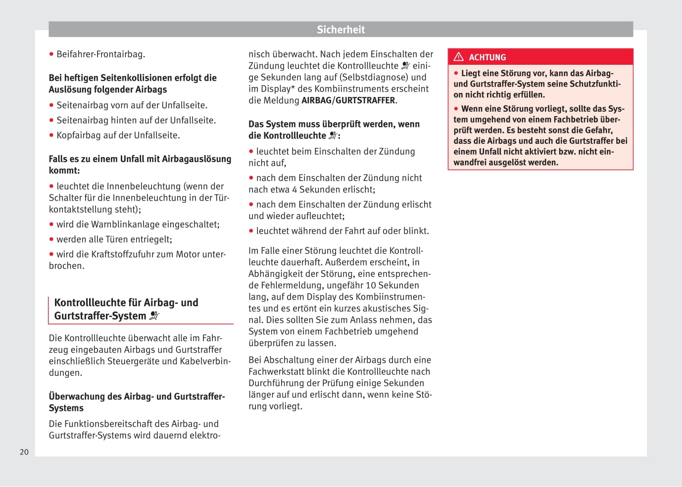 2014-2015 Seat Altea XL Owner's Manual | German