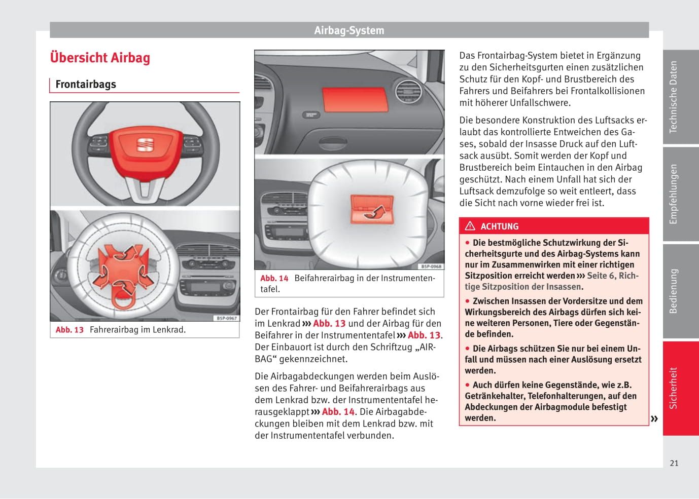 2014-2015 Seat Altea XL Owner's Manual | German
