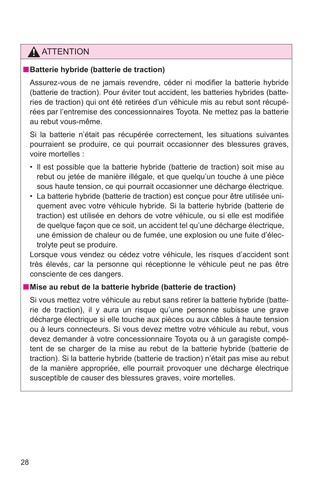 2015 Toyota Prius Owner's Manual | French
