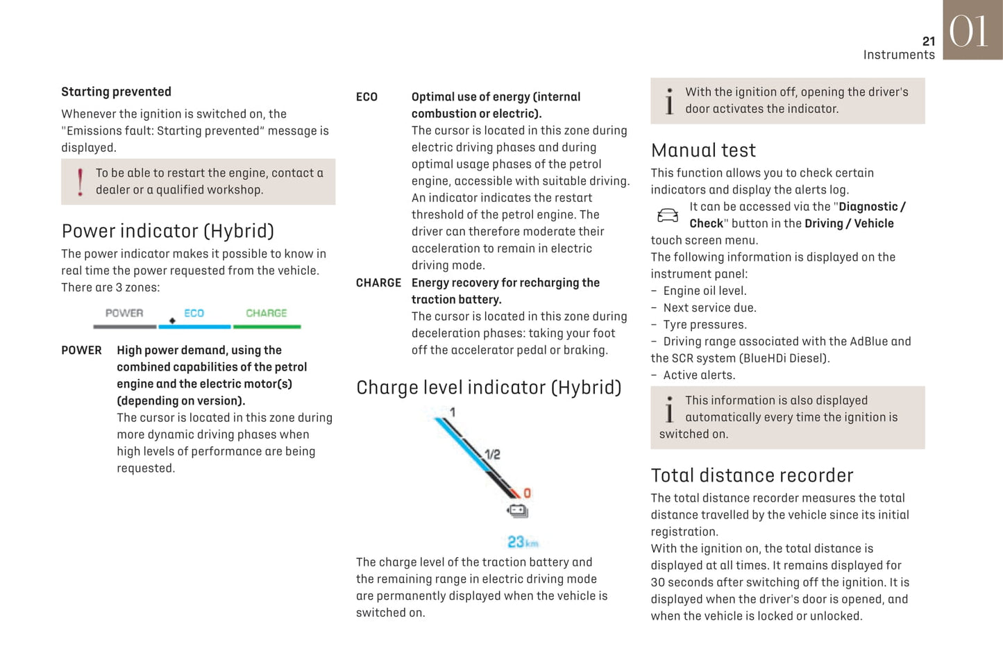 2019-2021 DS Automobiles DS 7 Crossback/DS 7 Crossback E-Tense Owner's Manual | English