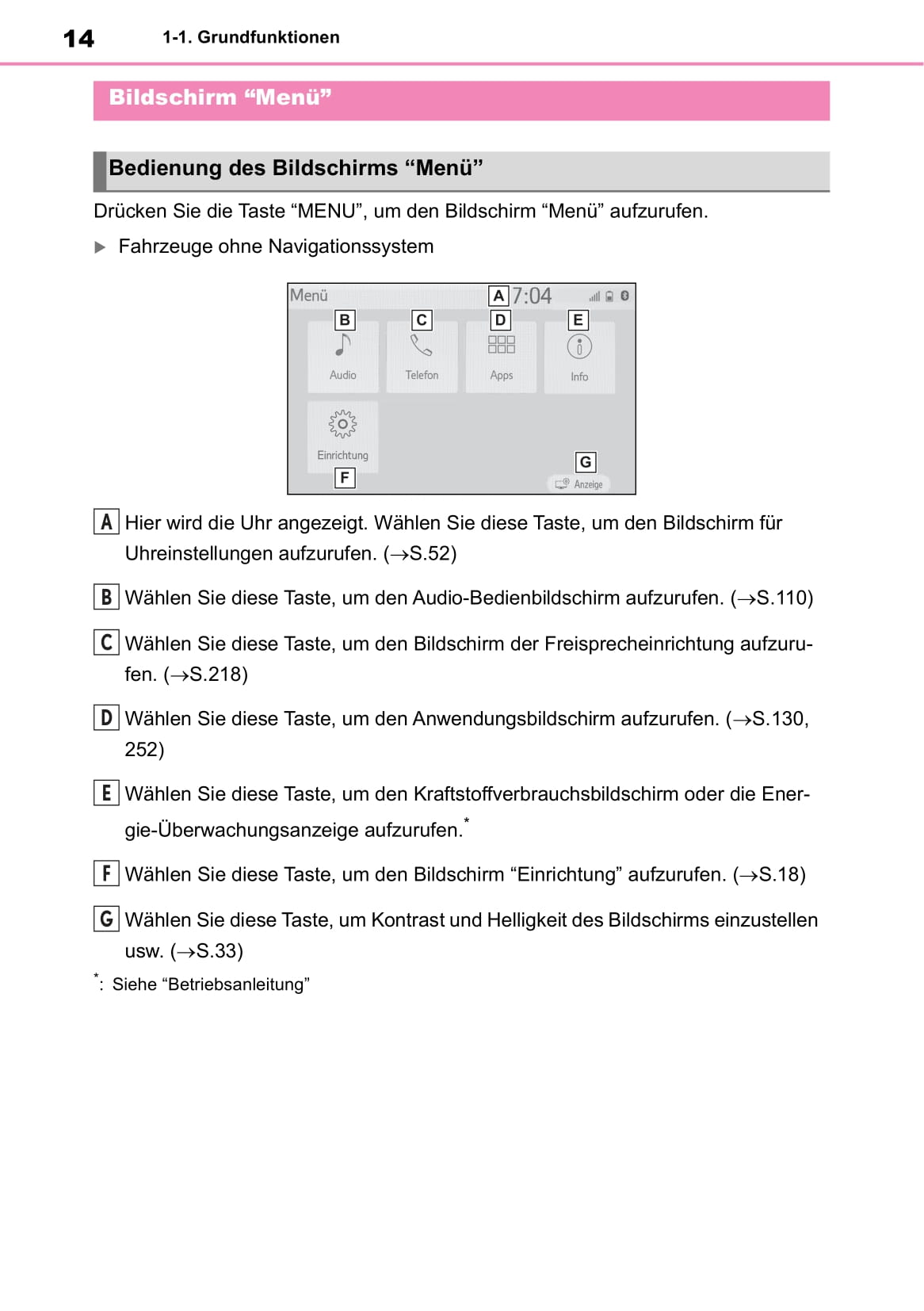 2012-2016 Lexus GS Bedienungsanleitung | Deutsch