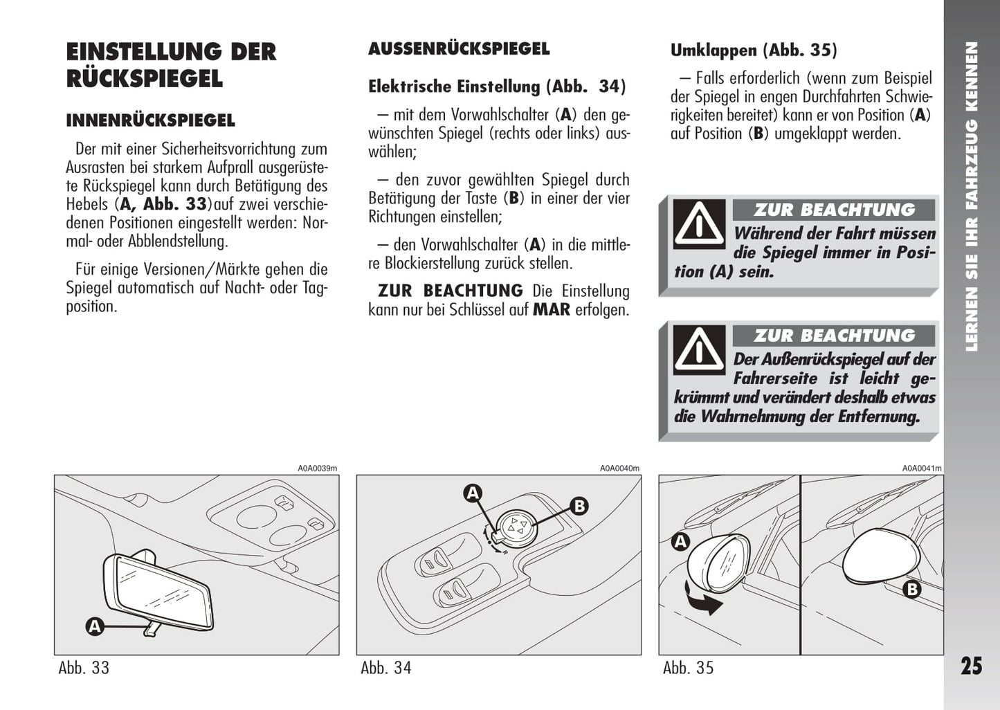 2007-2010 Alfa Romeo 147 Owner's Manual | German