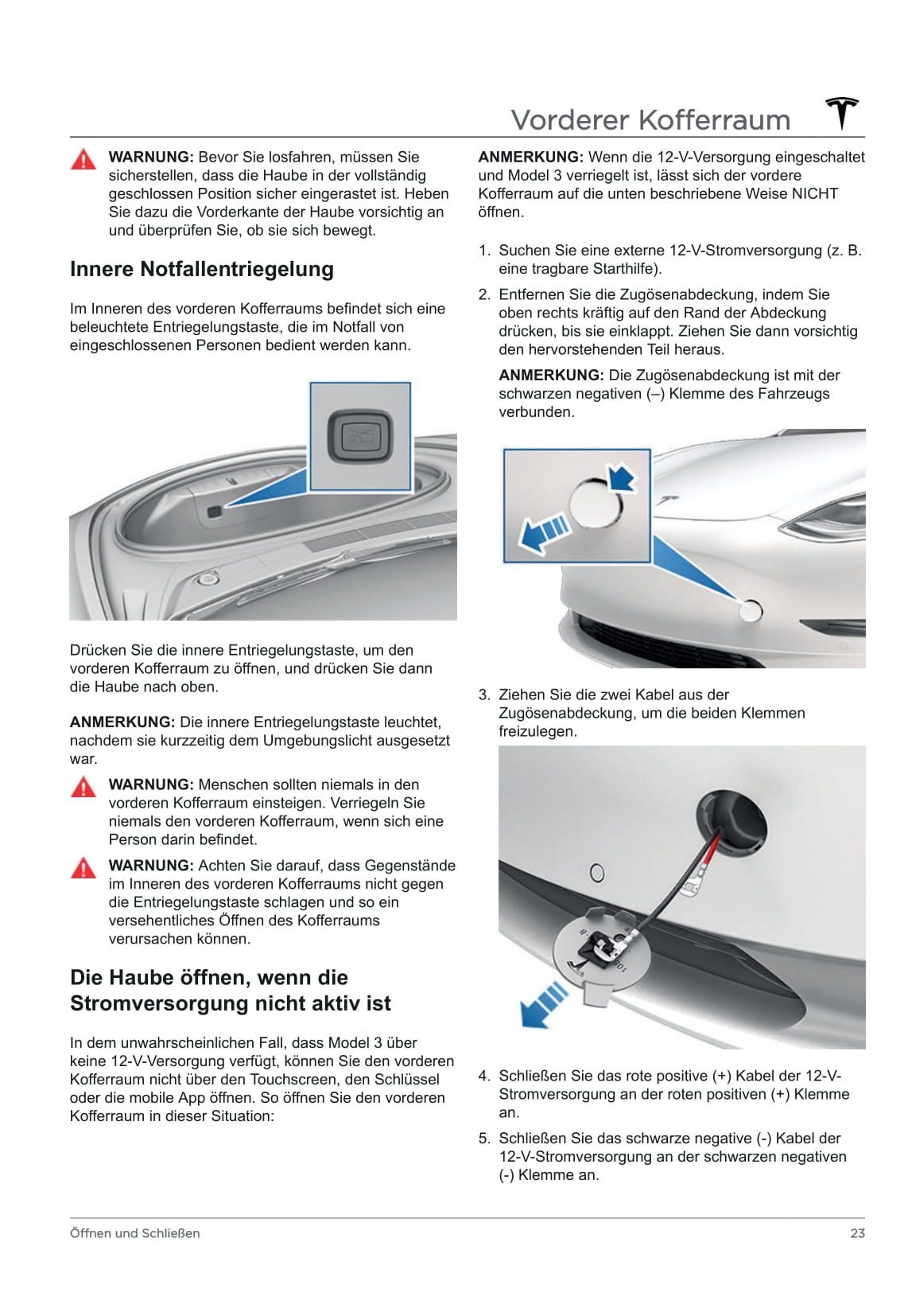 2020 Tesla Model 3 Bedienungsanleitung | Deutsch