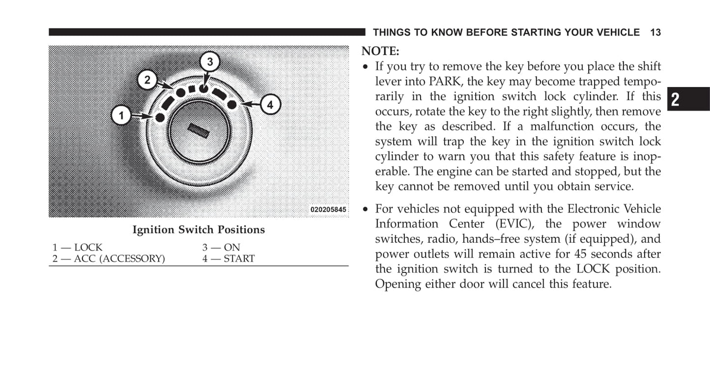 2007-2011 Chrysler Sebring Owner's Manual | English