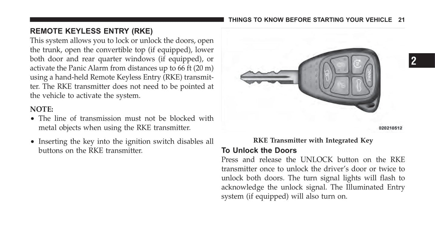 2007-2011 Chrysler Sebring Owner's Manual | English
