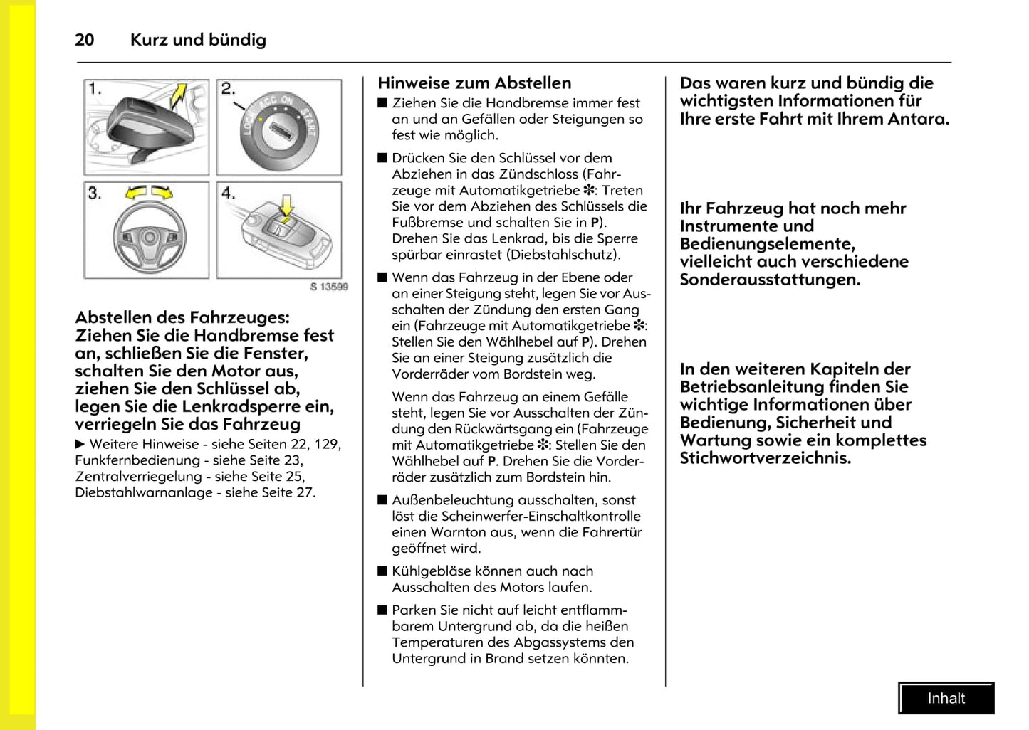 2008-2009 Opel Antara Owner's Manual | German