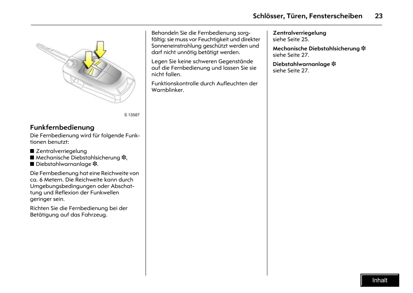 2008-2009 Opel Antara Owner's Manual | German