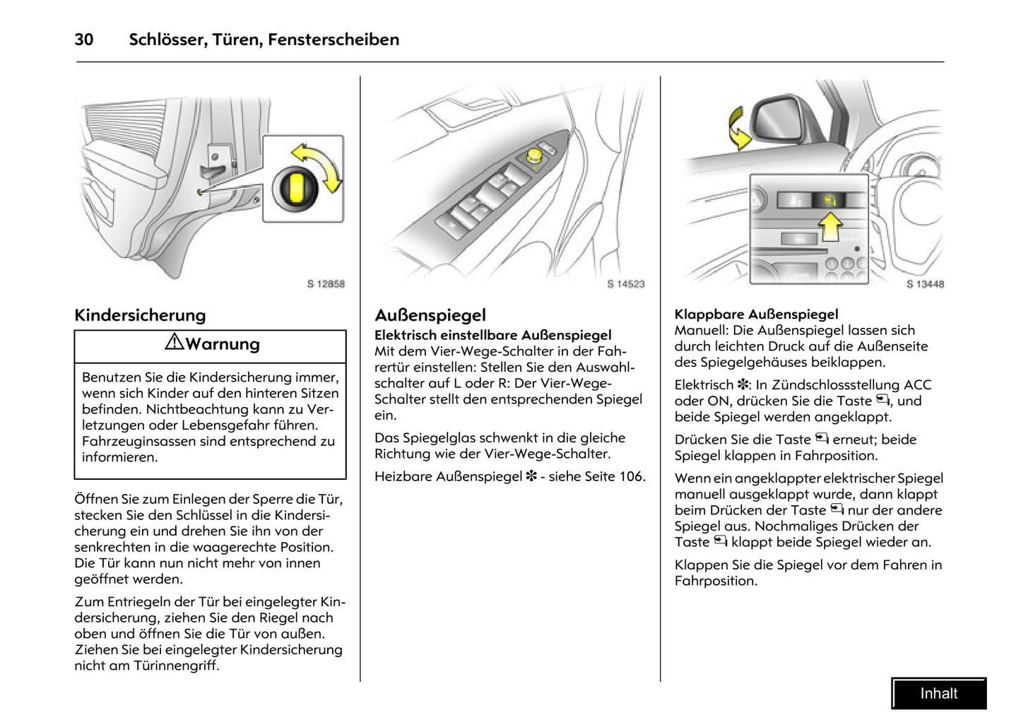 2008-2009 Opel Antara Owner's Manual | German