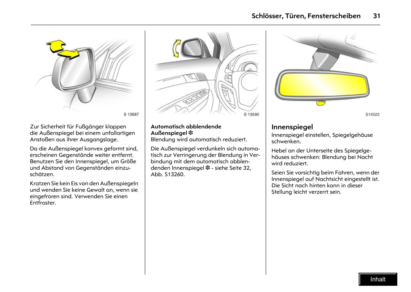 2008-2009 Opel Antara Owner's Manual | German