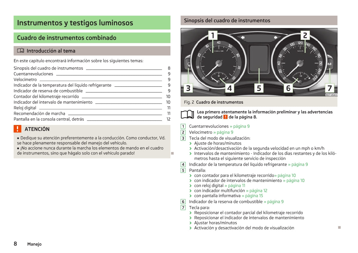 2008-2013 Skoda Superb Bedienungsanleitung | Spanisch