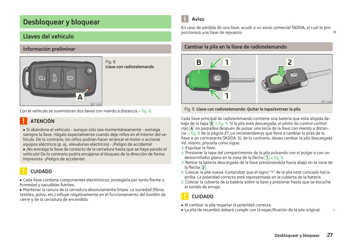 2008-2013 Skoda Superb Bedienungsanleitung | Spanisch