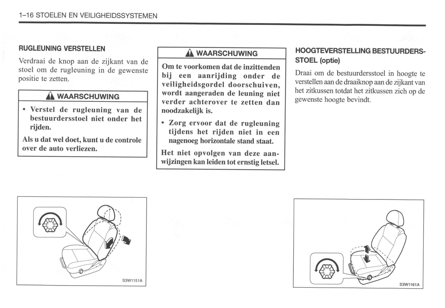 2002-2007 Daewoo Kalos Owner's Manual | Dutch