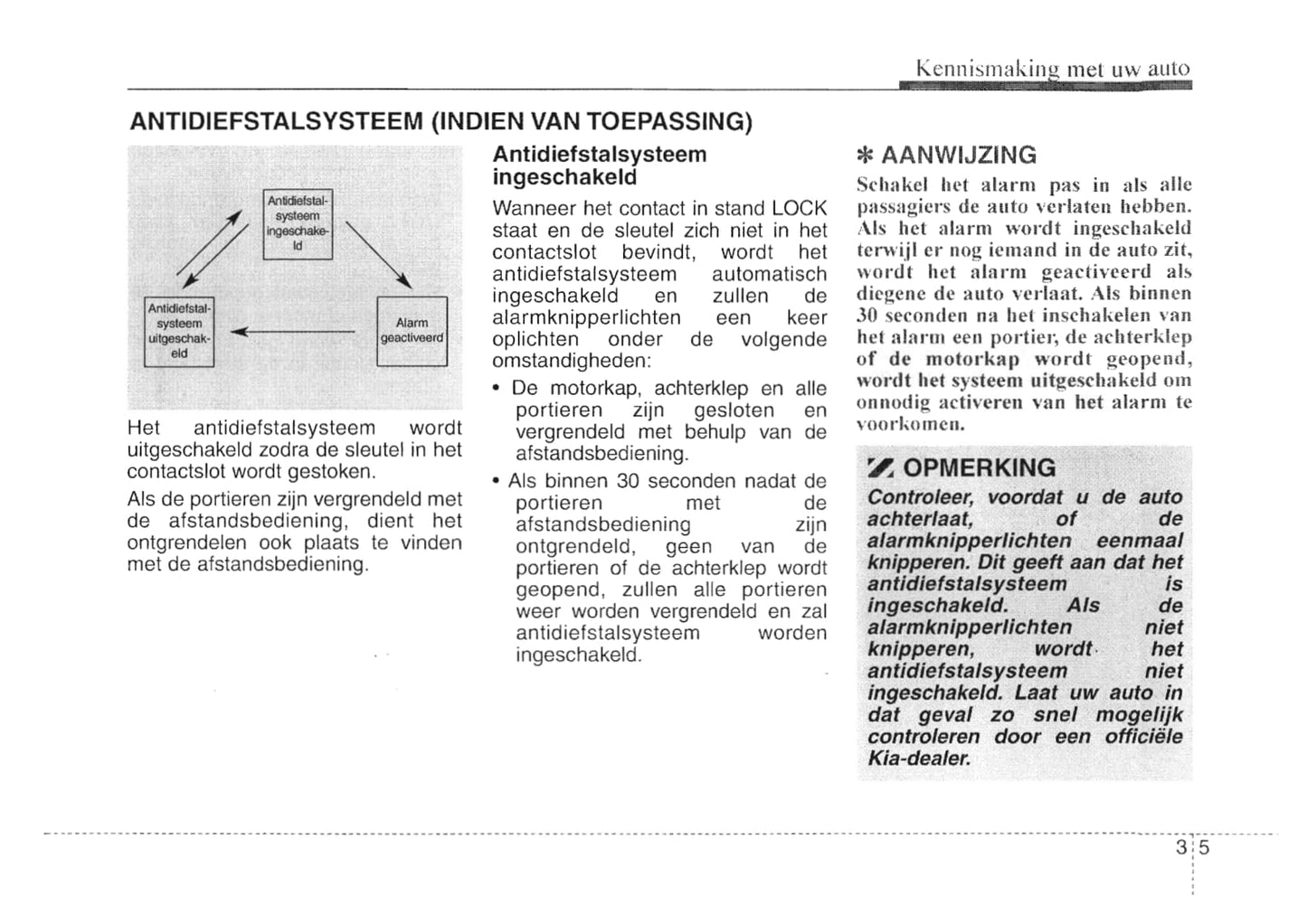 2007-2008 Kia Cee'd Owner's Manual | Dutch