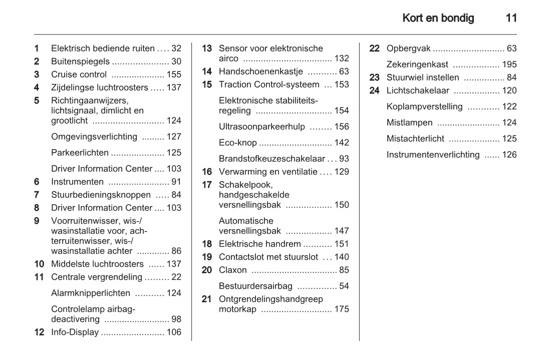 2015 Opel Meriva Owner's Manual | Dutch
