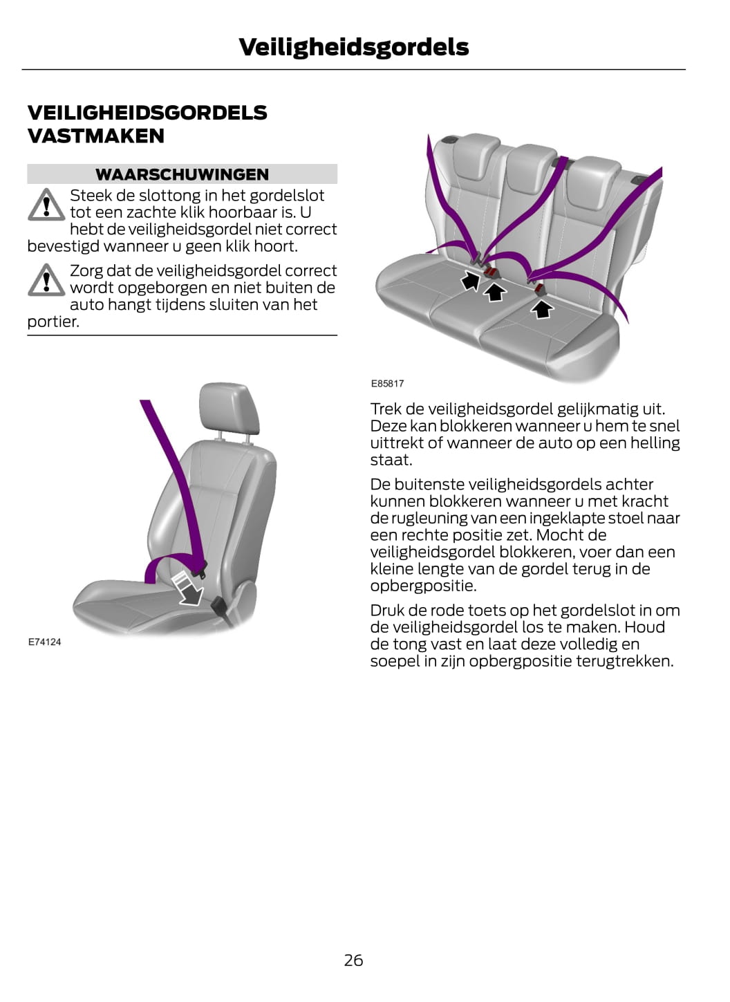 2015 Ford Focus Bedienungsanleitung | Niederländisch