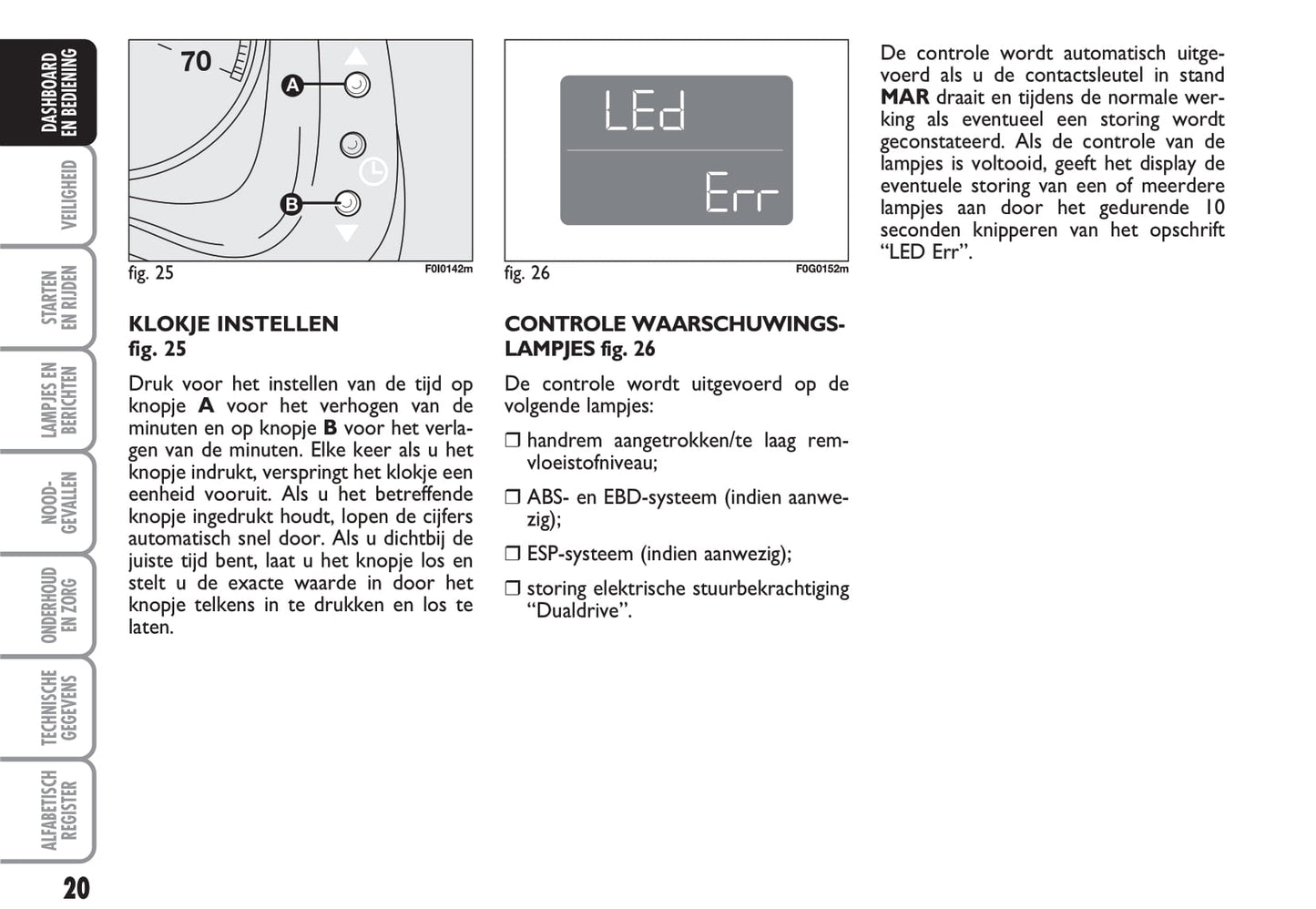2012-2013 Fiat Panda Bedienungsanleitung | Niederländisch