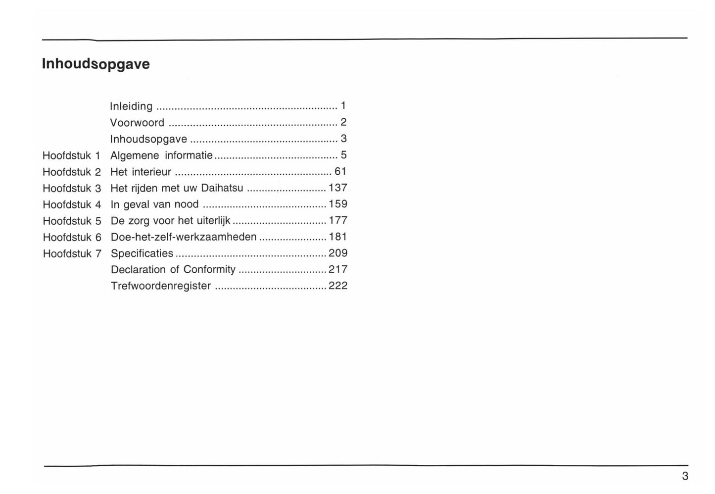 2006-2015 Daihatsu Terios Bedienungsanleitung | Niederländisch