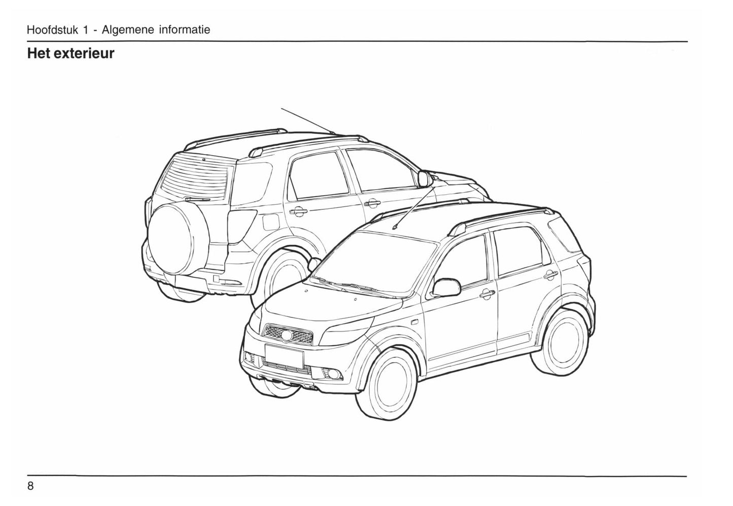 2006-2015 Daihatsu Terios Bedienungsanleitung | Niederländisch
