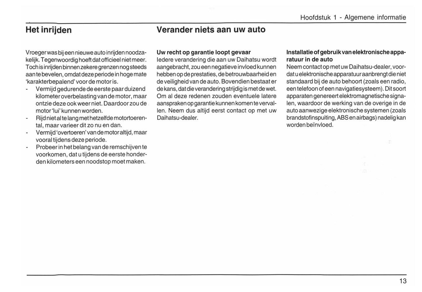 2006-2015 Daihatsu Terios Bedienungsanleitung | Niederländisch