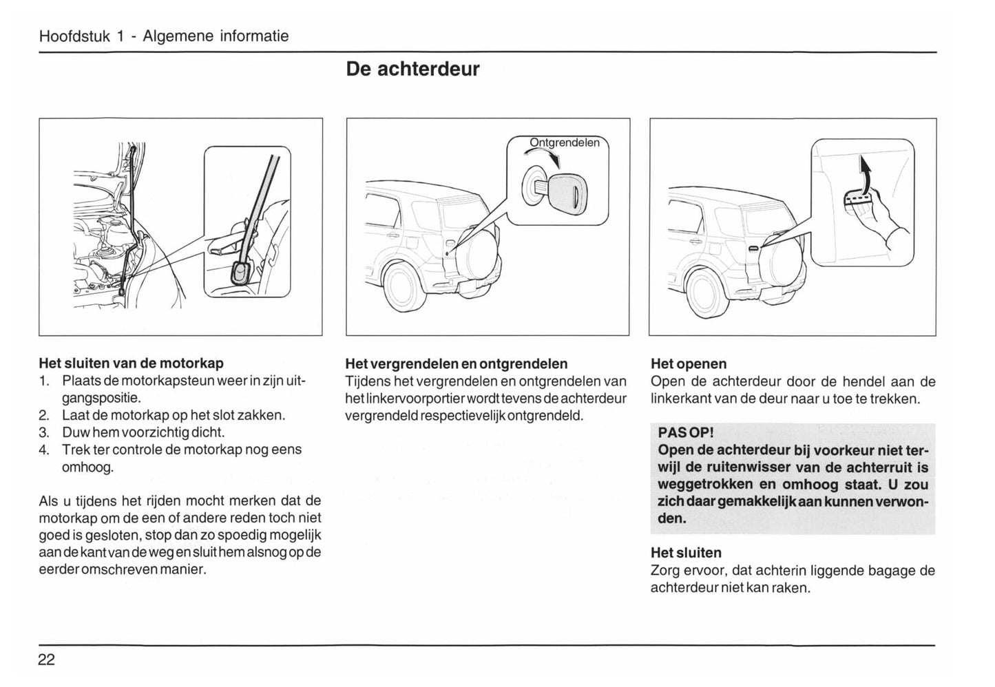 2006-2015 Daihatsu Terios Bedienungsanleitung | Niederländisch