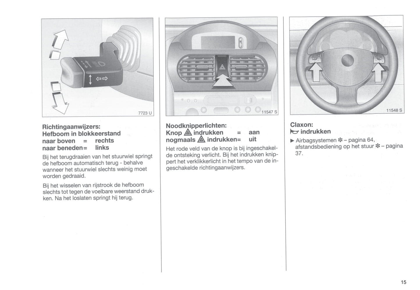 2000-2003 Opel Corsa Owner's Manual | Dutch