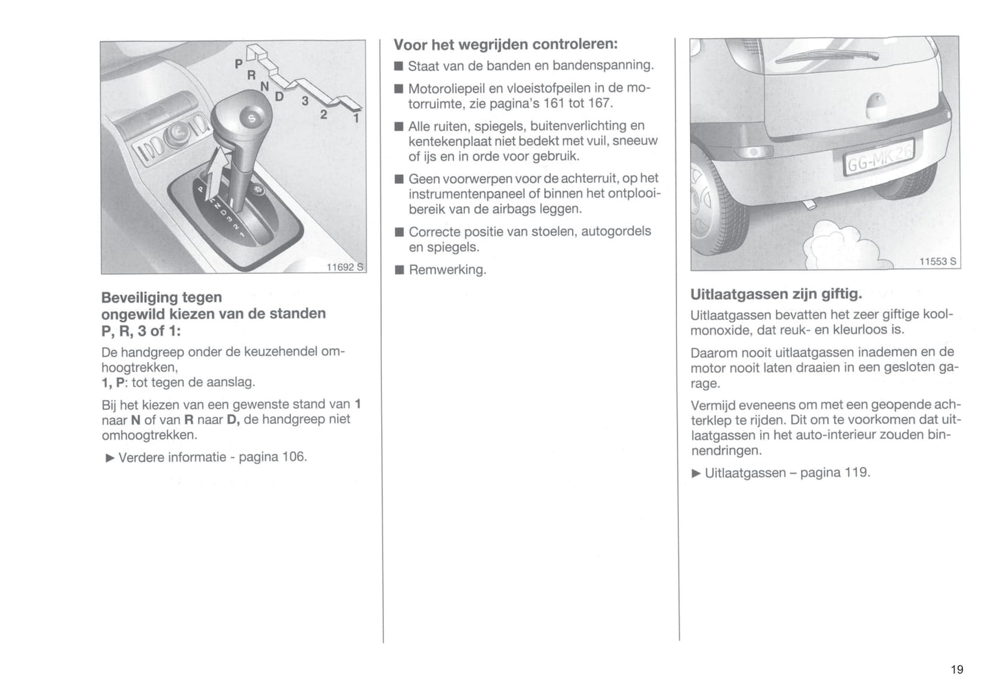 2000-2003 Opel Corsa Owner's Manual | Dutch