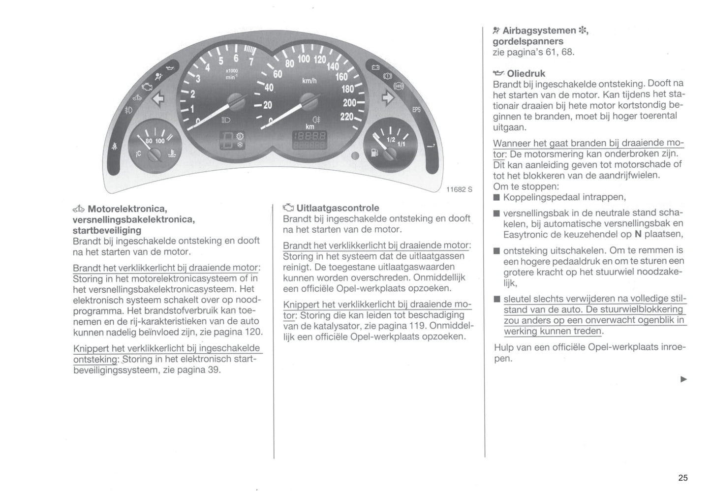 2000-2003 Opel Corsa Owner's Manual | Dutch