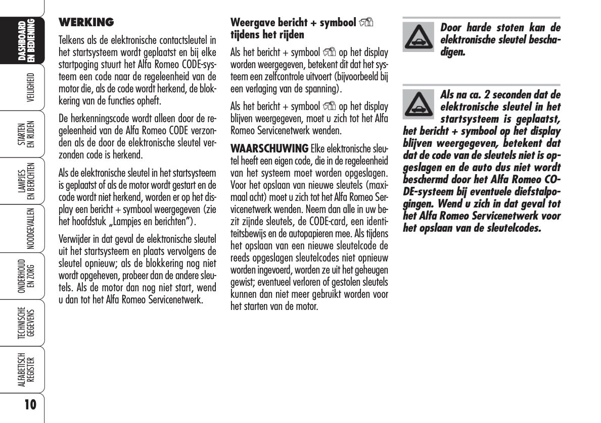 2008-2010 Alfa Romeo Spider Bedienungsanleitung | Niederländisch