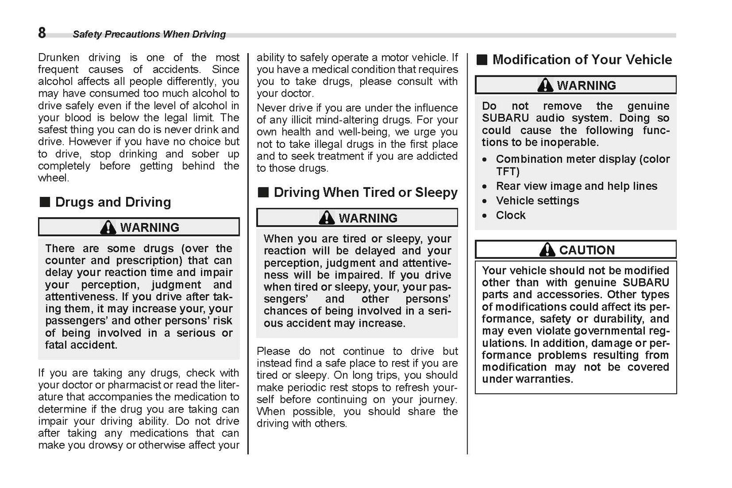2022 Subaru BRZ Owner's Manual | English
