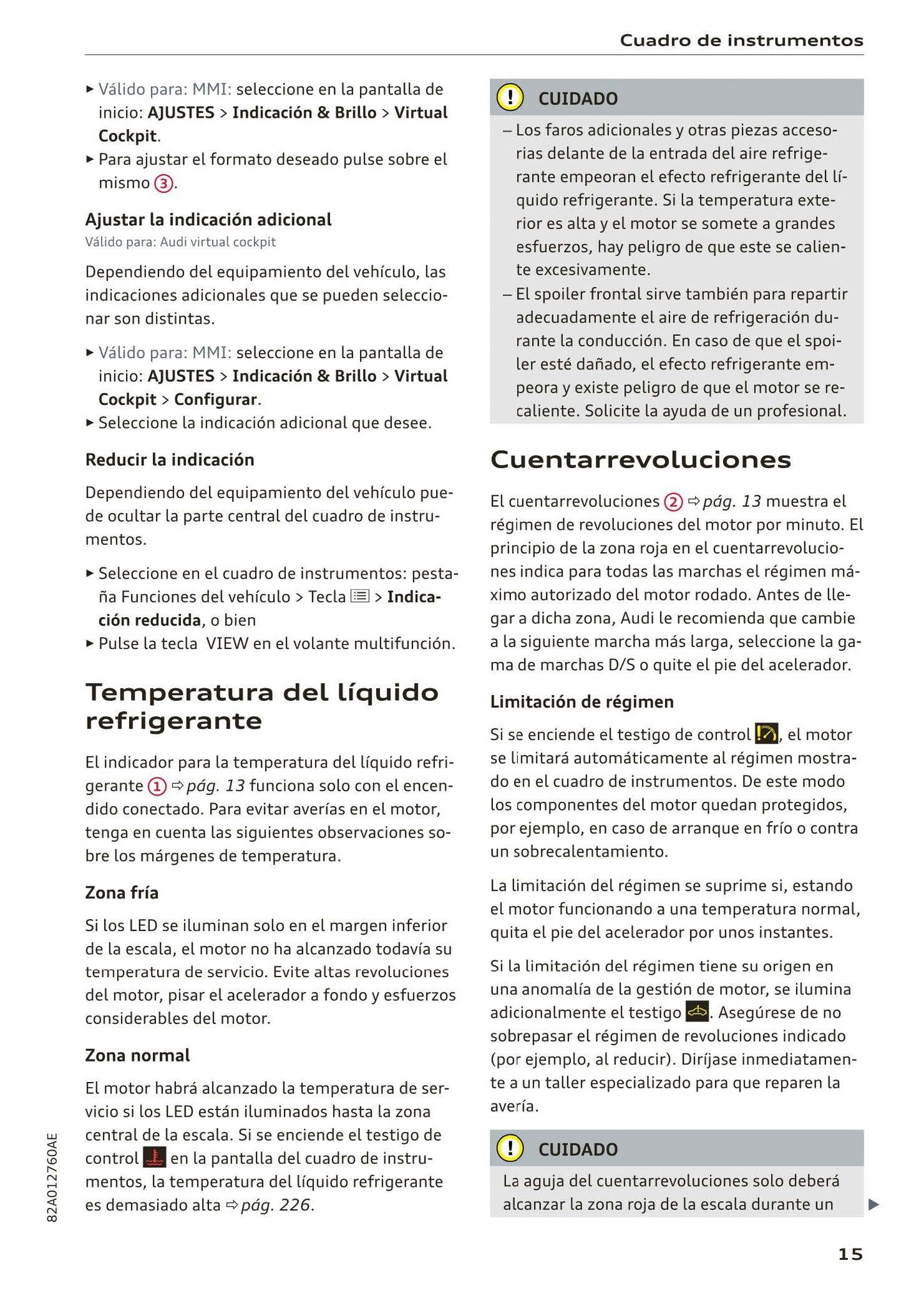 2018-2023 Audi A1 Sportback/A1 citycarver Owner's Manual | Spanish