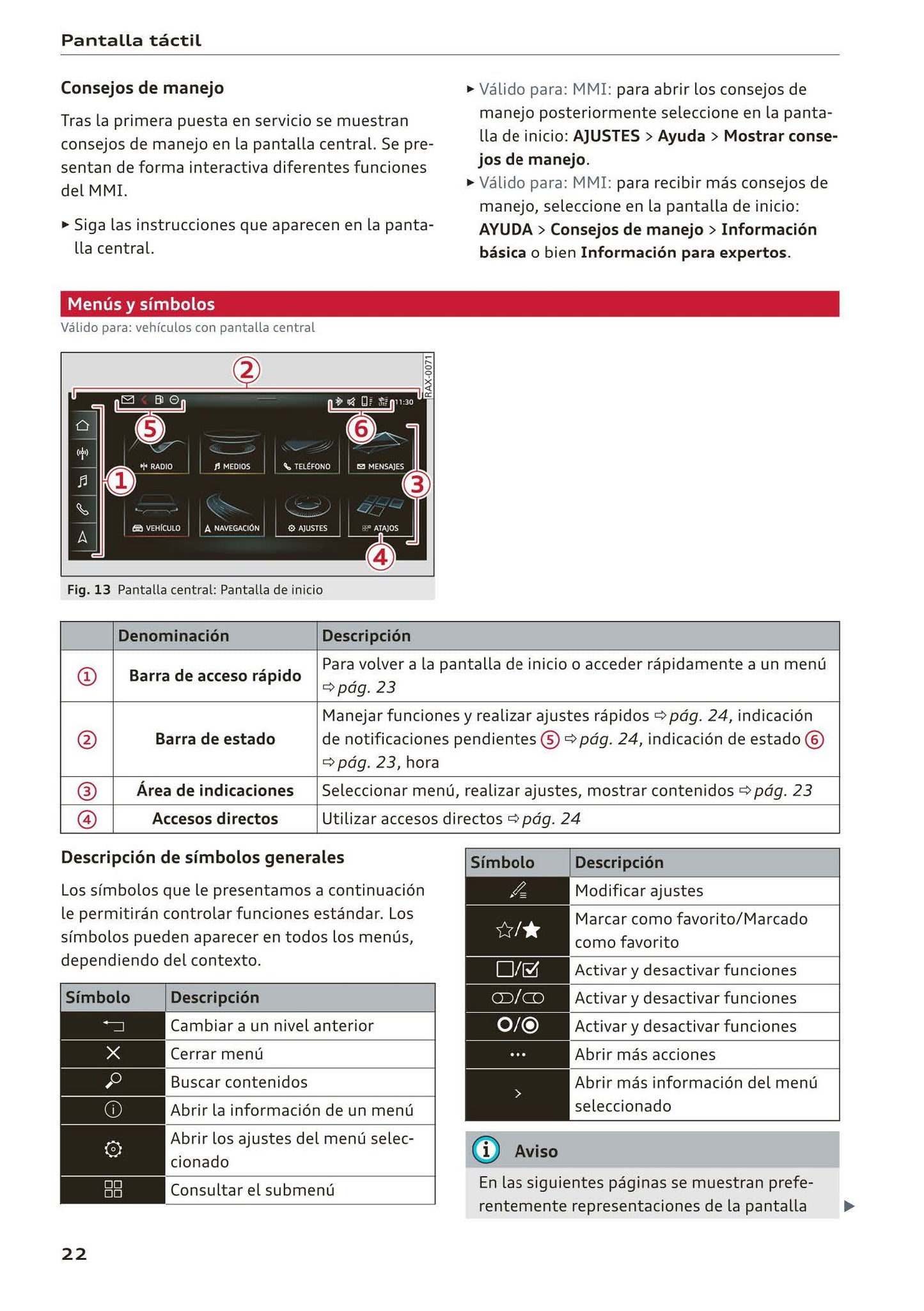 2018-2023 Audi A1 Sportback/A1 citycarver Owner's Manual | Spanish