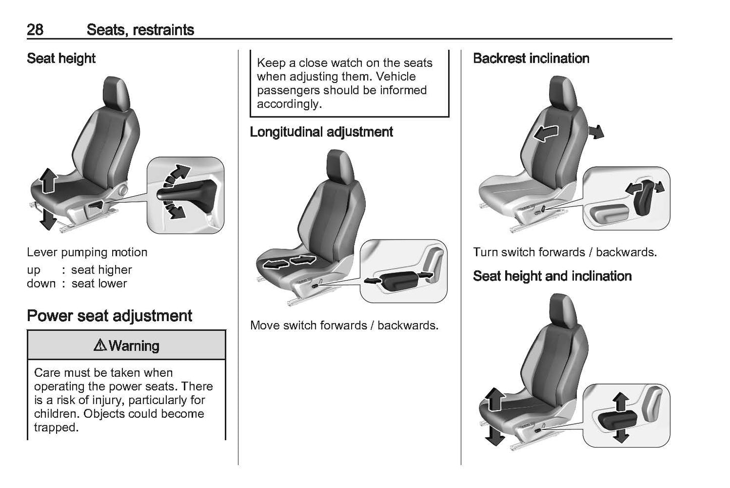 2019-2023 Vauxhall Corsa Bedienungsanleitung | Englisch